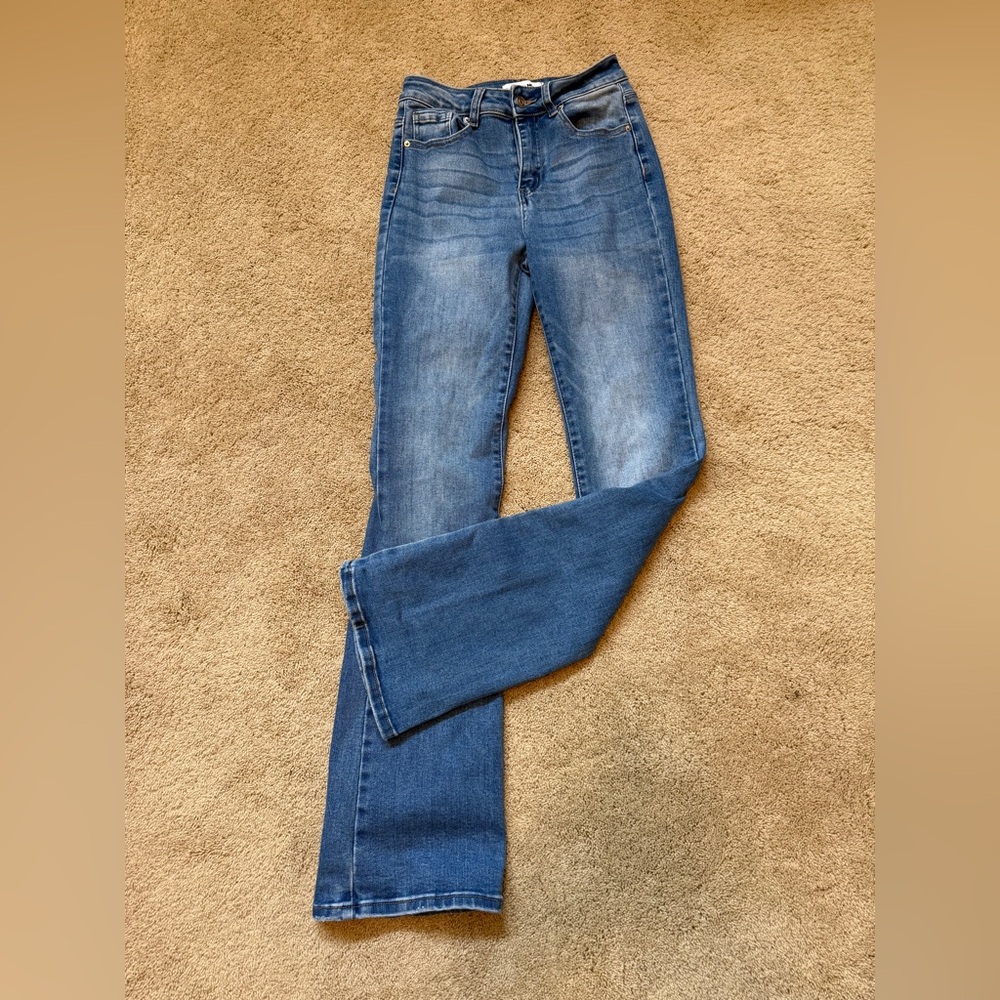 Fashion Nova Bootcut Stretch Blue Jeans Sz 5